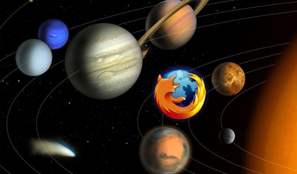 Firefox в солнечной системе