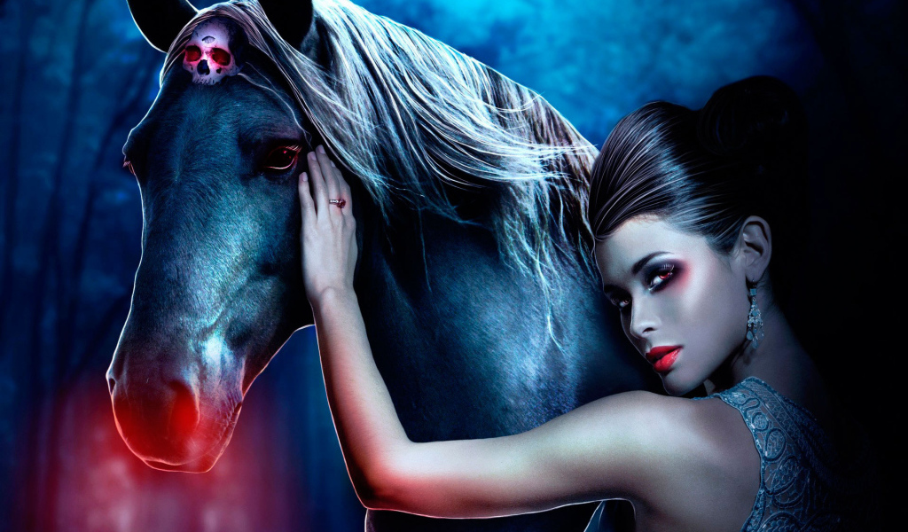 Девушка и лошадь