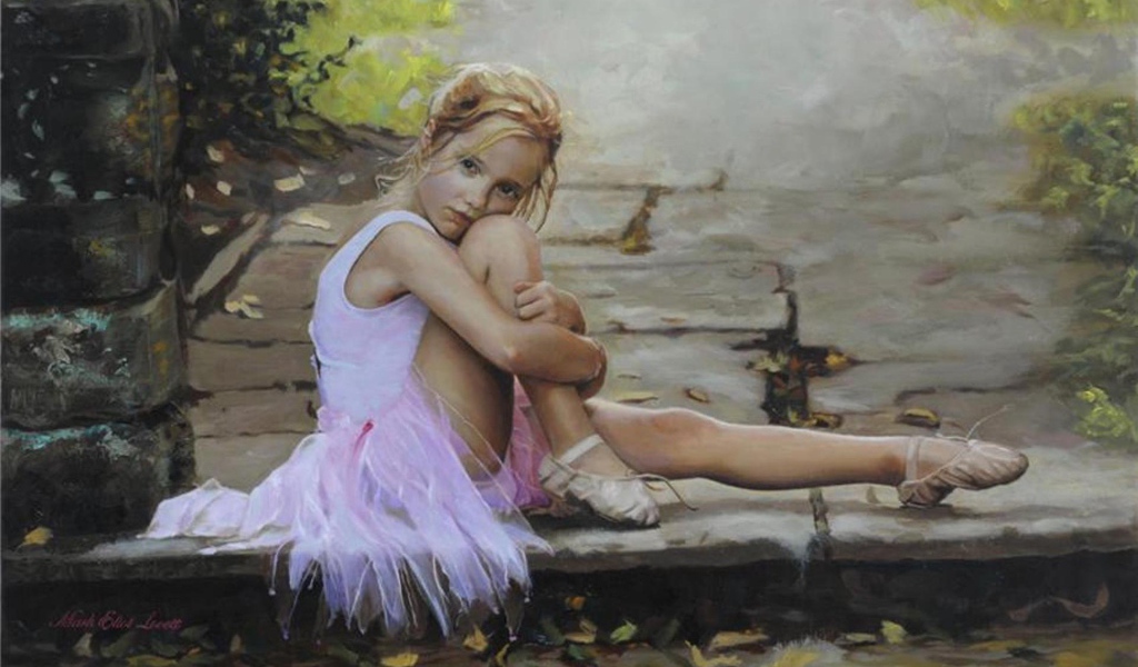 Маленькая девочка балерина