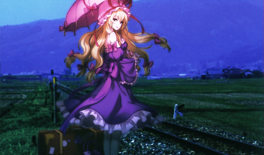 Девушка ждет поезд