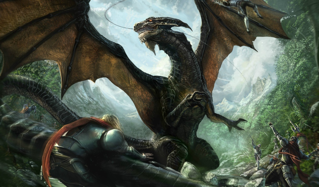 Fantasy and dragon
