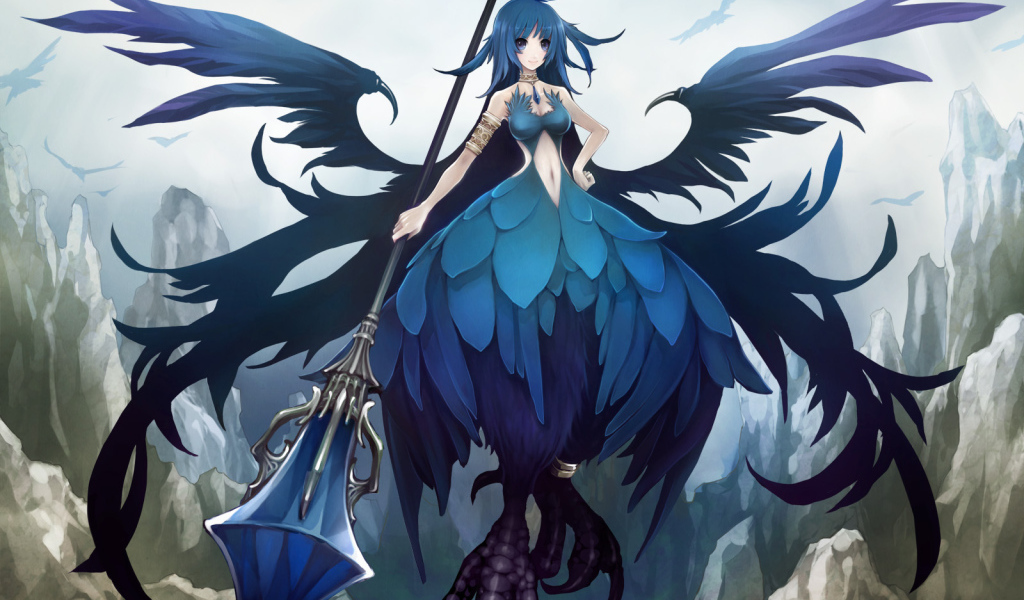 Человек синяя птица