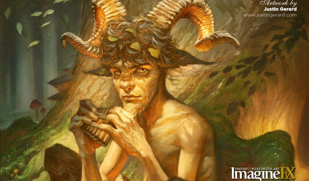 Человек с рогами