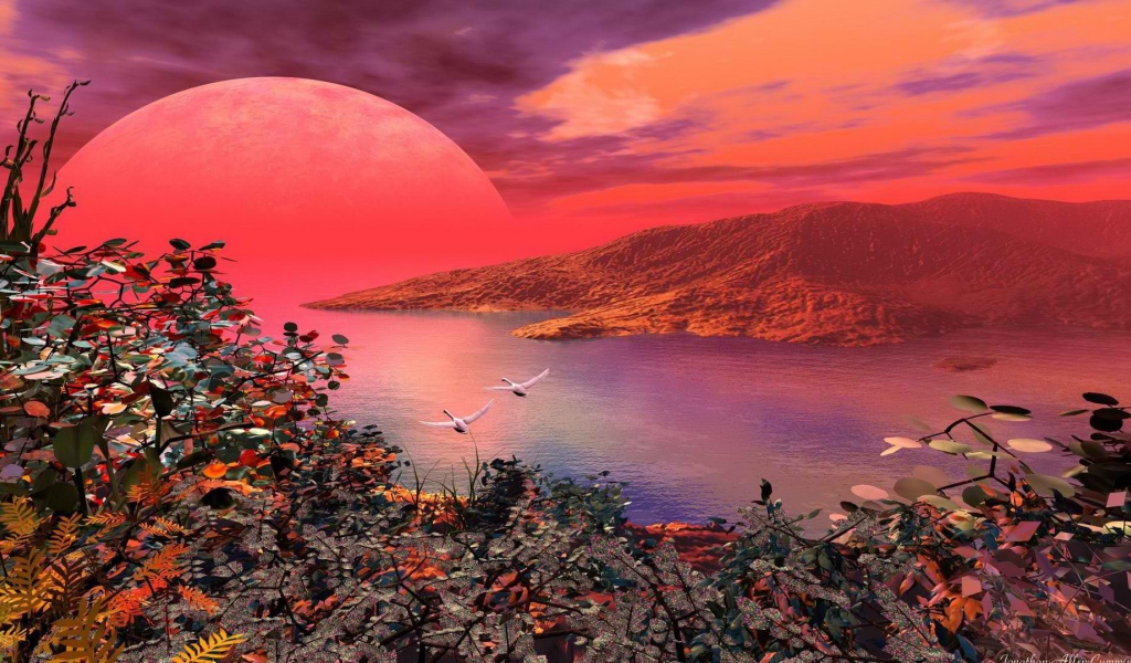 Красная планета на горизонте