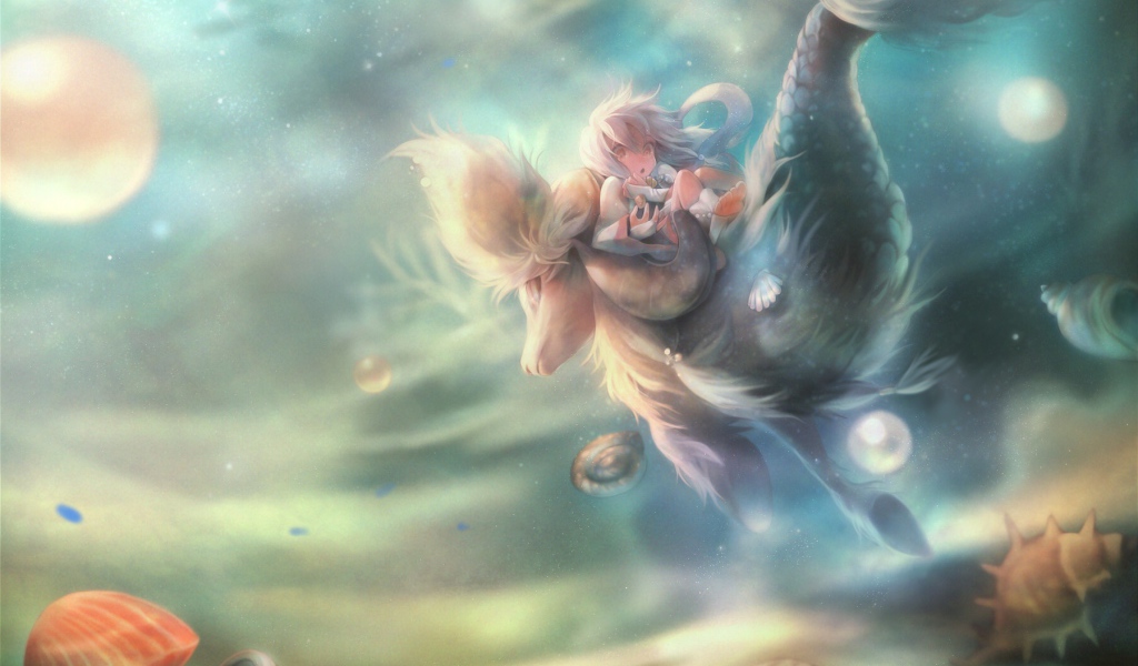 Девочка в подводном царстве