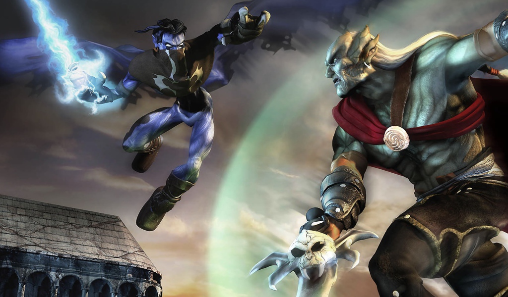 Два монстра дерутся