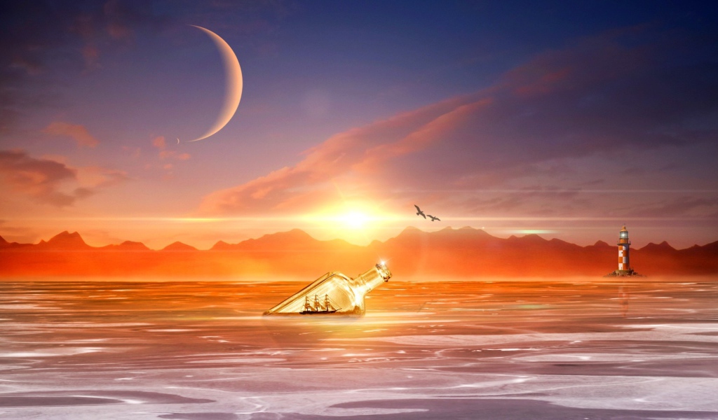 Фантазия с бутылкой