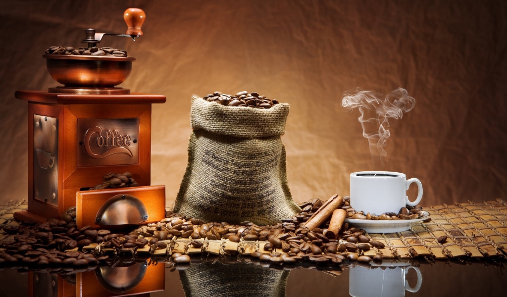 Coffee grinder and coffee