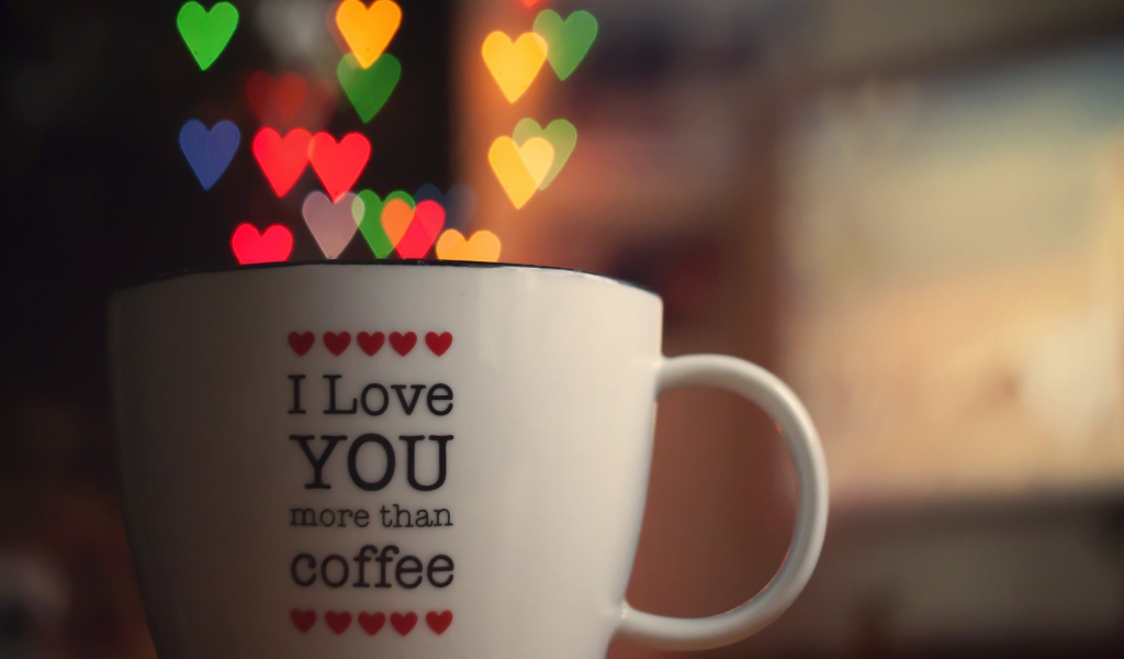 Я люблю тебя кофе