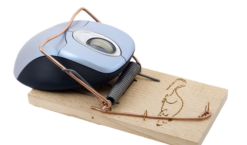 Мышка попалась