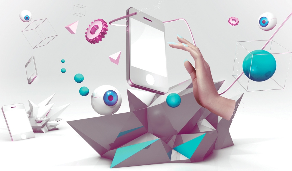 Абстракция с телефоном