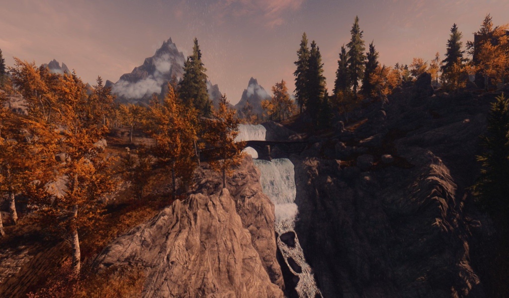 Осенний пейзаж из видео игры