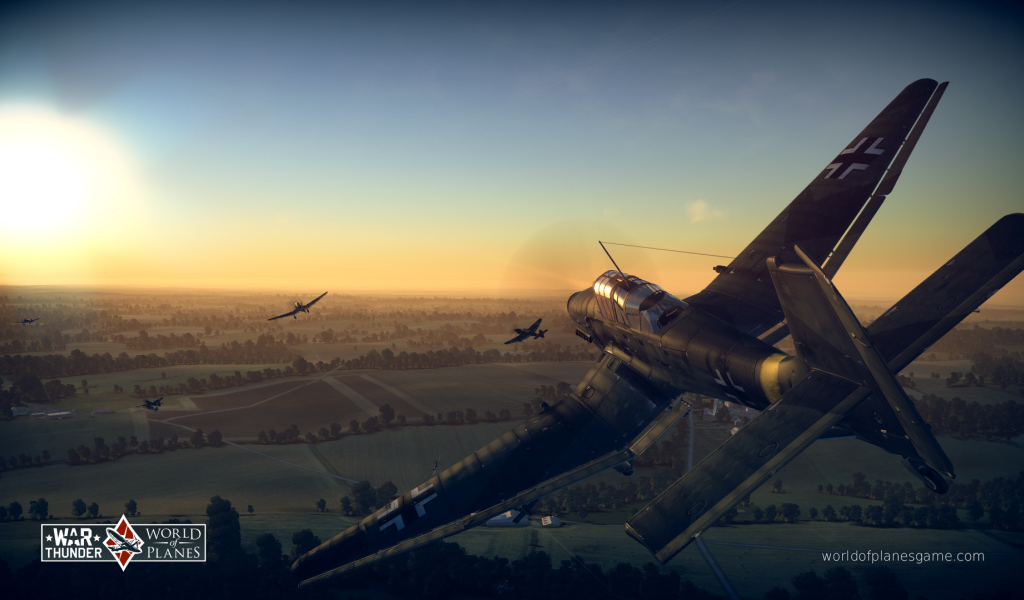 Истребитель из игры War Thunder