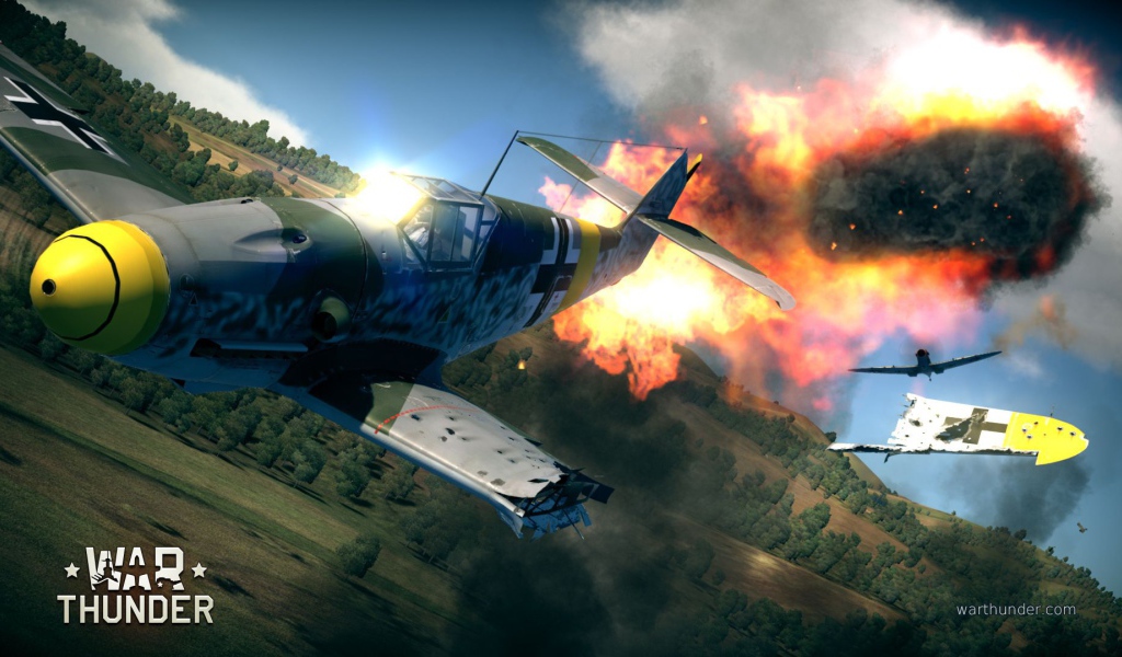 War Thunder Самолет рушится