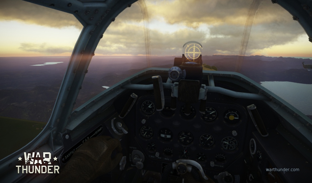 War Thunder вид из кабины пилота