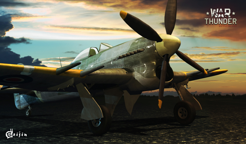 War Thunder истребитель на земле