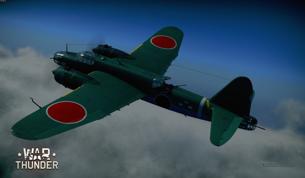 War Thunder огромный военный самолет из Японии