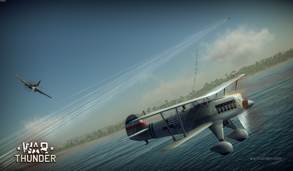 War Thunder Пролет над морем