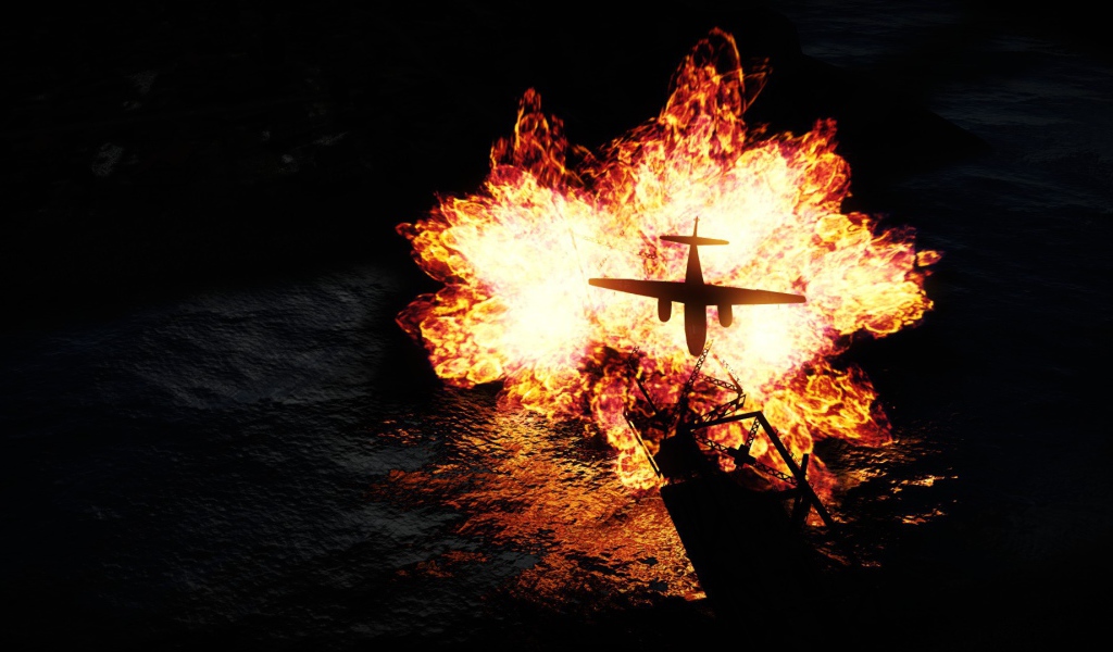 War Thunder самолет горит