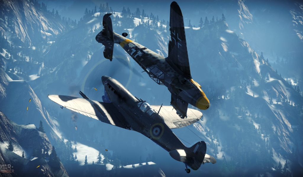 War Thunder самолеты в горах