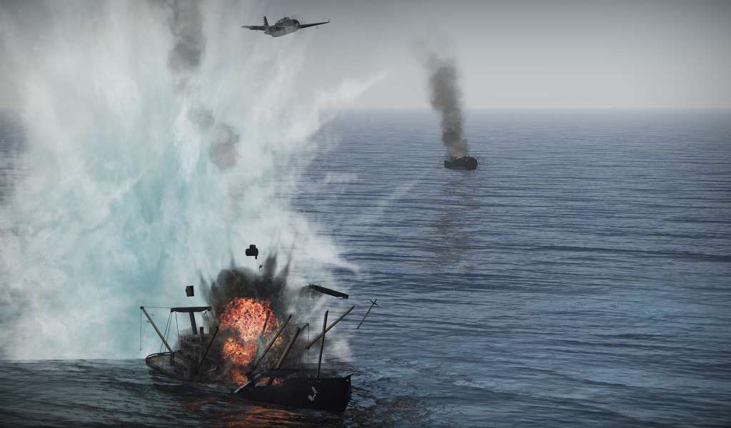 War Thunder ship destroyed