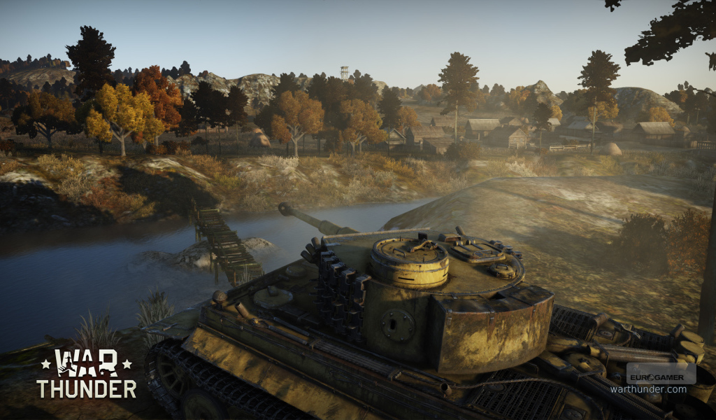 War Thunder танк держит позицию