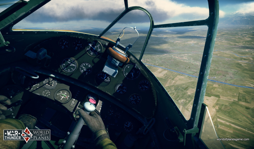 War Thunder кабина самолета