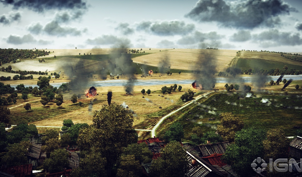 War Thunder пейзаж битвы