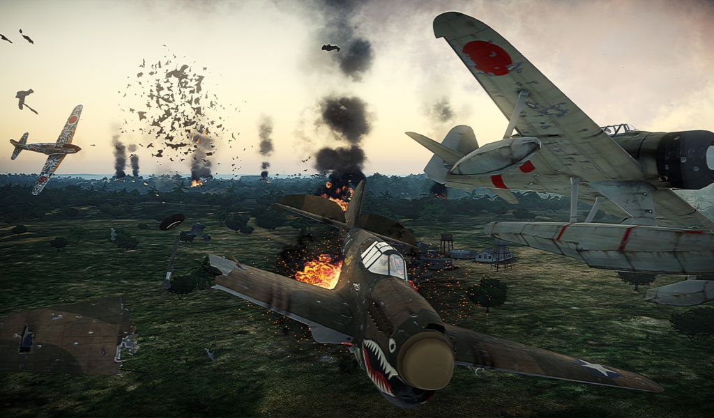 War Thunder самолет падает