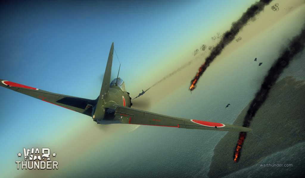 War Thunder военный самолет в небесах