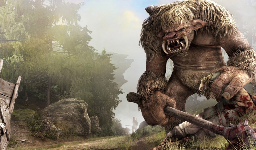 Зубастое чудище из видео игры