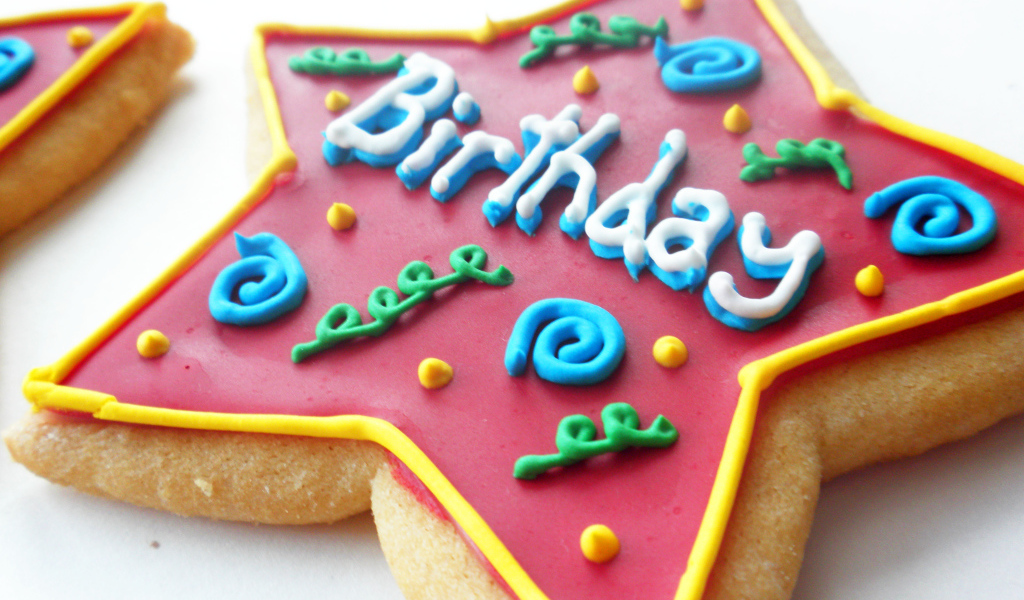 Печенька-звезда на день рождения