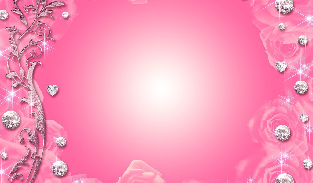 Алмазное сердце на день рождения