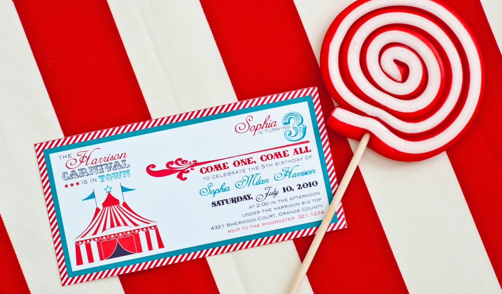 Пригласительное на день рождения