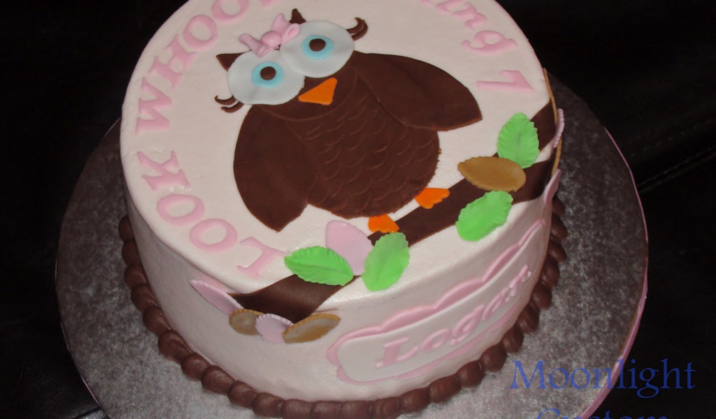  Сова торт на день рождения