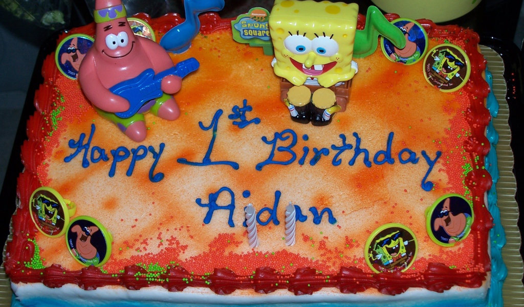  Губка Боб Квадратные Штаны торт ко дню рождения