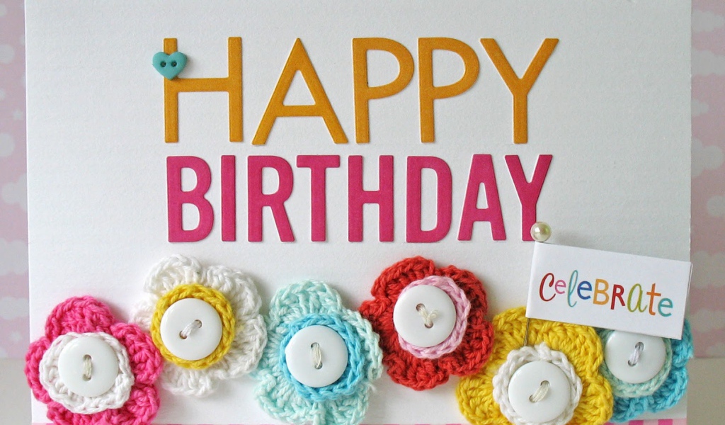 Сладкая открытка на день рождения