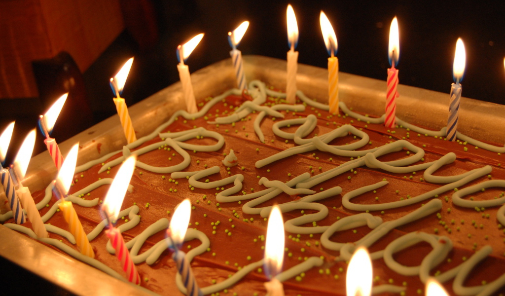 Вкусный пирог на день рождения