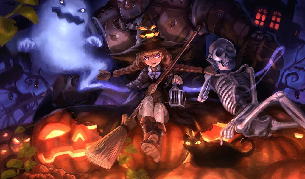 Хэллоуин аниме монстры