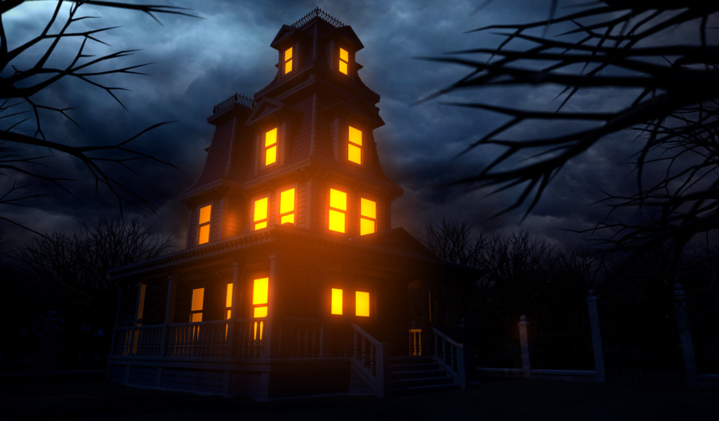 Хэллоуин дом с привидениями