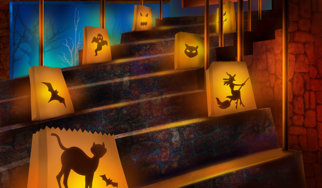 Хэллоуин Страшные лестницы