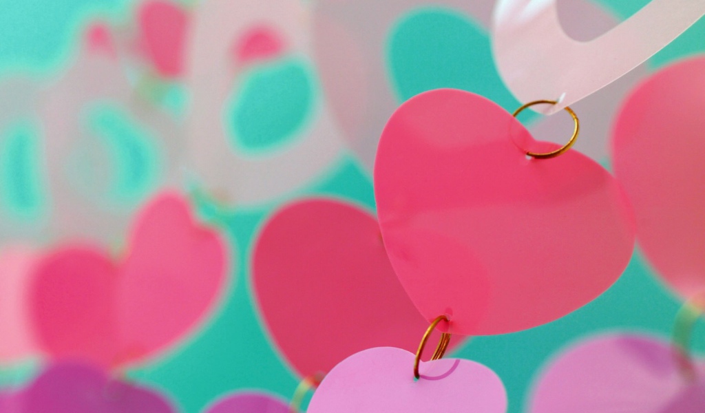 Гирлянда из сердечек