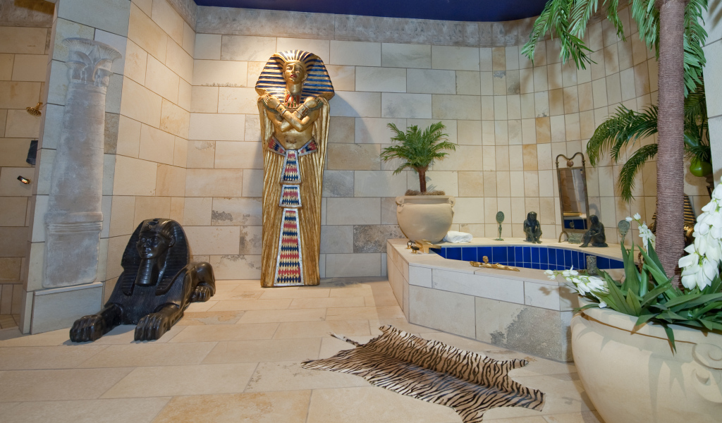 Интерьер ванной комнаты на вилле