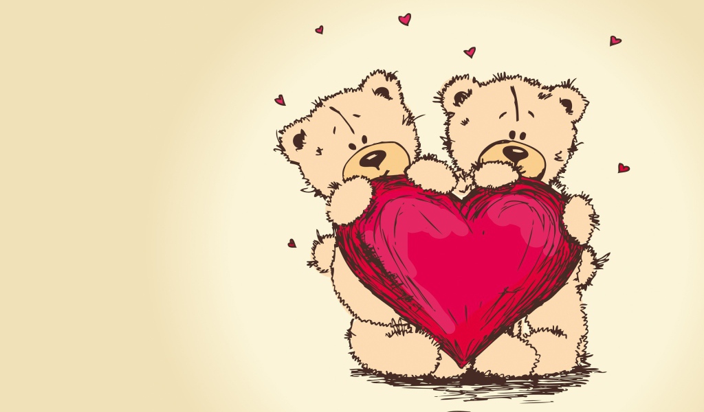 Влюбленные медвежата