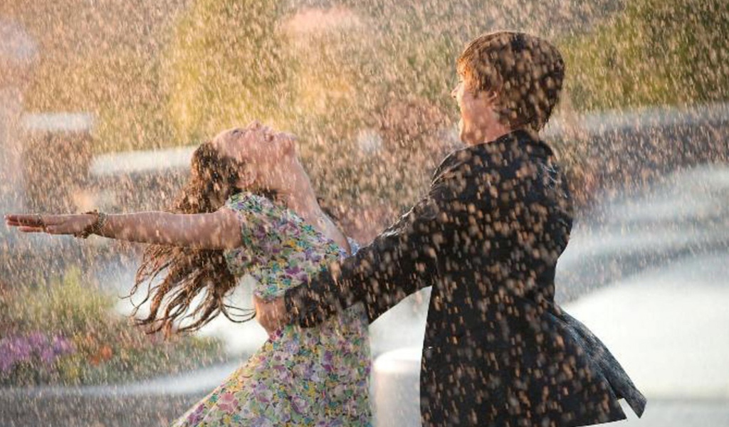 Влюбленные под дождём