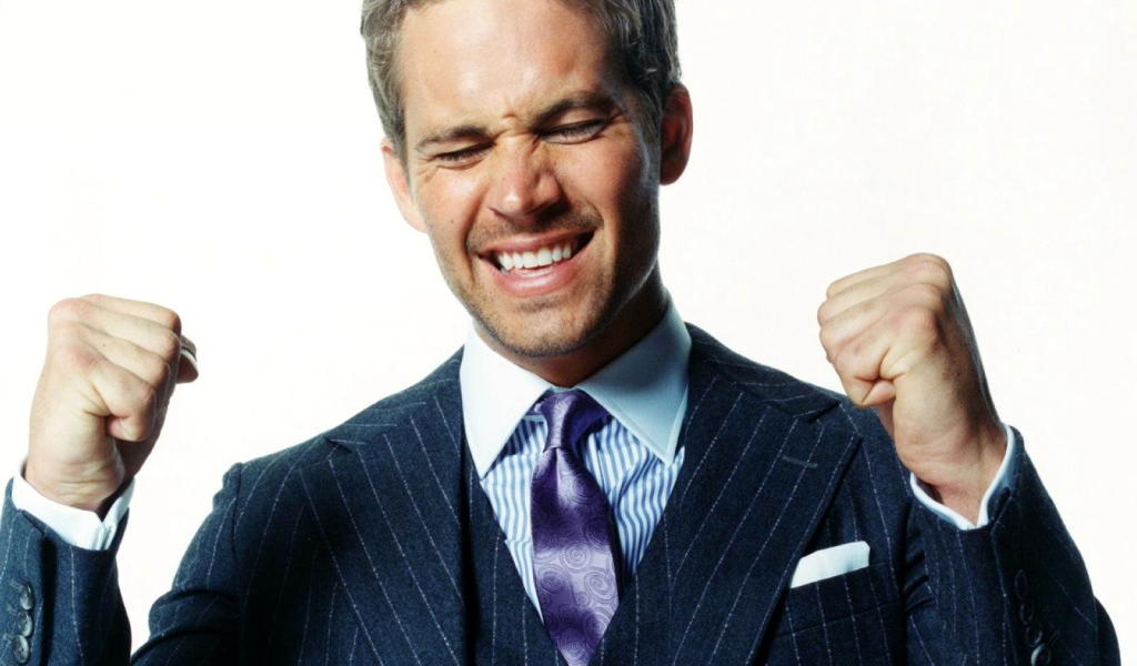 Пол Уокер очень счастлив