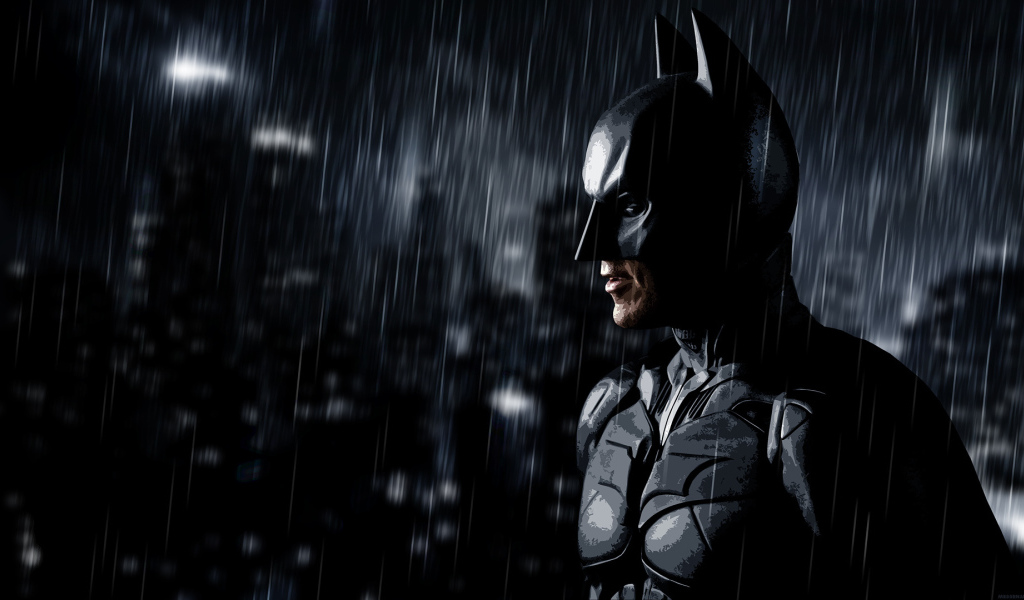 Бетмен под дождем