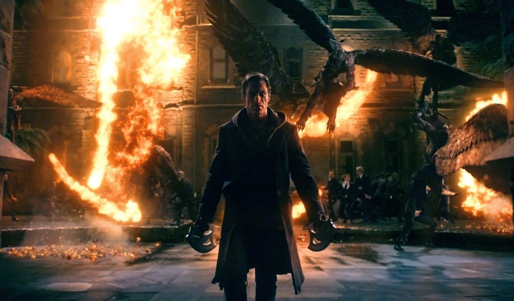 Я, Франкенштейн сцена из фильма