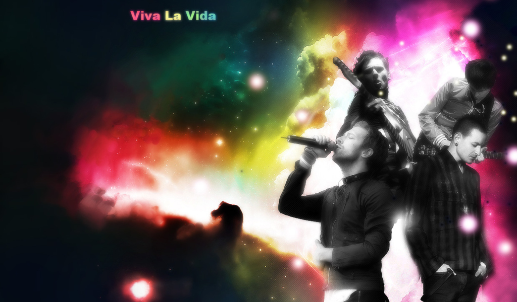 Coldplay группа в огнях