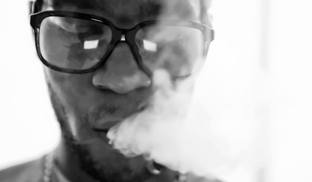 Kid Cudi выпуская дым